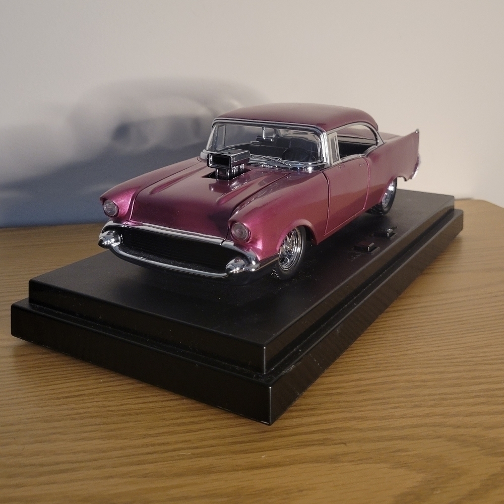 1957 Chevrolet Bel Air Collectible Car Model Memorabilia - Okay Condition